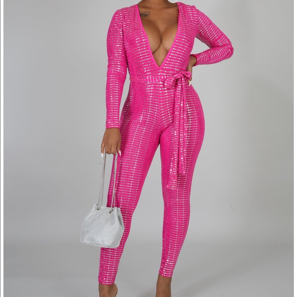 Pink jumpsuit